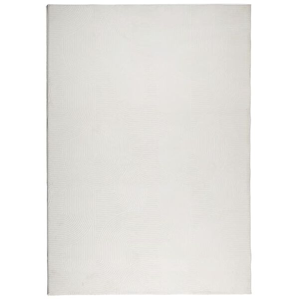 vidaXL Kilimas IZA, kreminis, 160x230cm, trumpi &scaron;ereliai
