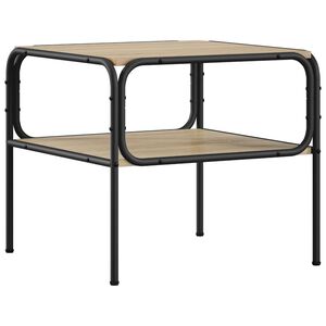vidaXL &Scaron;oninis stalas Sonoma ąžuolas 100 x 50 x 46 cm Apdirbta mediena