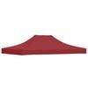 vidaXL Proginės palapinės stogas, tamsiai raudonas, 4x3m, 270 g/m&sup2;