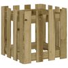 vidaXL Sodo lovelis, 40x40x40cm, impregnuota pu&scaron;is, tvorelės dizaino