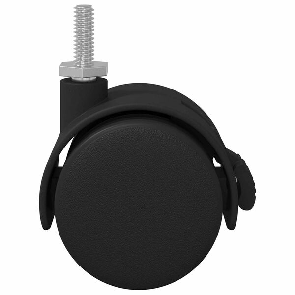 vidaXL Ratukas 2 pcs Juodas ir sidabrinis 40,1 x 40,1 x 37,8 mm