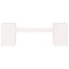 vidaXL Lovelis, baltos spalvos, 180x36x63cm, pu&scaron;ies medienos masyvas