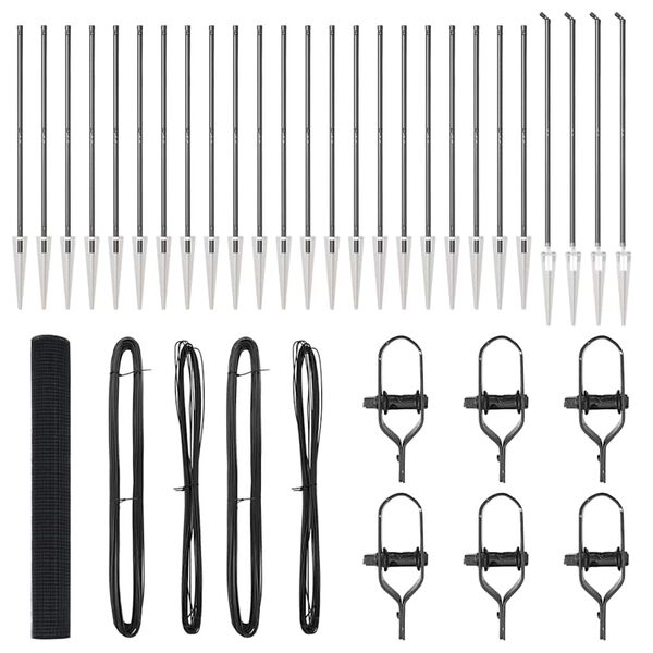 vidaXL Tvorelės stulpas Pilka 50 x 1,4 m (12 x 12 mm tinklas)