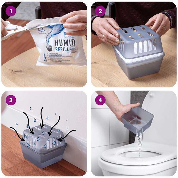 Lafita Drėgmės sugėrikliai su užpildymo mai&scaron;eliais, 4 vnt., 450 g