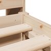 vidaXL Lova su knygų spinta be čiužinio, 140x190cm, pušies masyvas