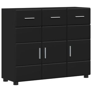 vidaXL Kabalas FLORIN 88,5 x 30,5 x 73 cm Juoda Apdirbta mediena