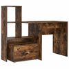 vidaXL Stalas Rūkyta ąžuolas Apdirbta mediena 131,5 x 50 x 106,5 cm