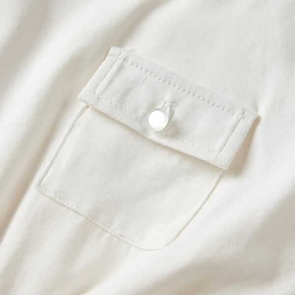 Vaikiška suknelė trumpomis rankovėmis, ecru spalvos, 104 dydžio