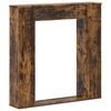 vidaXL Židinio rėmas Dūminio ąžuolo 100 x 20 x 100 cm Apdirbta mediena