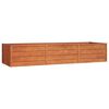 vidaXL Auk&scaron;tas sodo lovelis, rūdžių, 240x80x45cm, Corten plienas