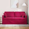 vidaXL Sofa Vyno raudona 158 x 78 x 80 cm Aksomas