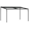 vidaXL Pavėsinė su stogu, antracito, 4x3x2,5m, aliuminis ir plienas