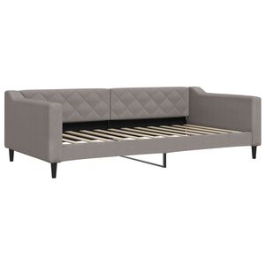 vidaXL Sofa, taupe spalvos, 100x200cm, audinys