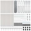 vidaXL Hexagonal Fence with Post 100 x 0,8 m Galvanizuotas plienas