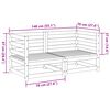 vidaXL Sodo sofos komplektas, 2 dalių, impregnuota pu&scaron;ies mediena