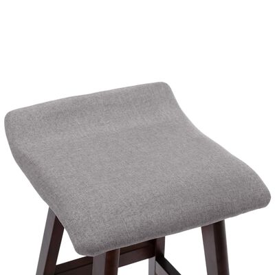 vidaXL Baro kėdės, 2vnt., šviesiai pilkos spalvos, audinys