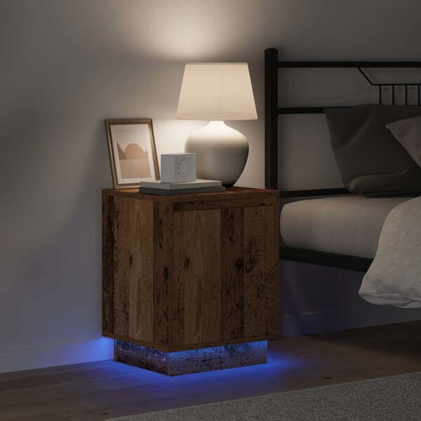 vidaXL &Scaron;alia lovos spintelė Senas medis 39 x 34,5 x 50 cm