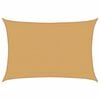 vidaXL Burė nuo saulės, smėlio, 3,5x5m, HDPE, 160g/m&sup2;, stačiakampė