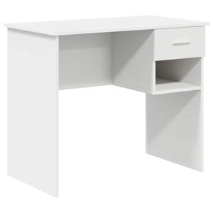 vidaXL Stalas Balta 90 x 49 x 75 cm Apdirbta mediena