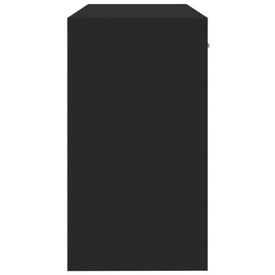 vidaXL Rašomasis stalas, juodas, 100x40x73cm, mediena