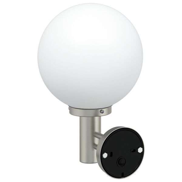 vidaXL Lauko sieninė lemputė 2 pcs Sidabro 28 x 25 x 38 cm