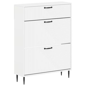 vidaXL Batu skrynia HAARLEM 78 x 24 x 103 cm Apdirbta mediena Balta
