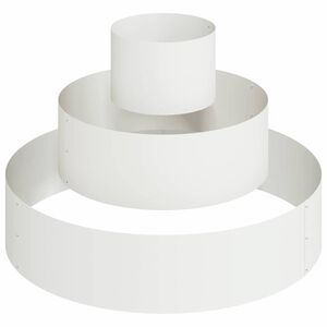 vidaXL Sodo vazonas Balta 90 x 90 x 20 cm &Scaron;altai valcuotas plienas