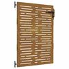 vidaXL Sodo vartai 85 x 125 cm Juoda Užrakintas