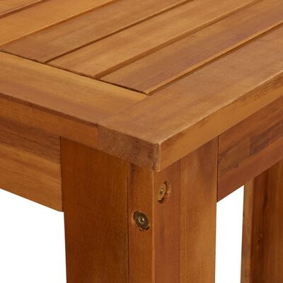 vidaXL Baro stalas, masyvi akacijos mediena, 120x60x105cm