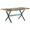 vidaXL Valgomojo stalas, 160x80x76cm, perdirbtos medienos masyvas