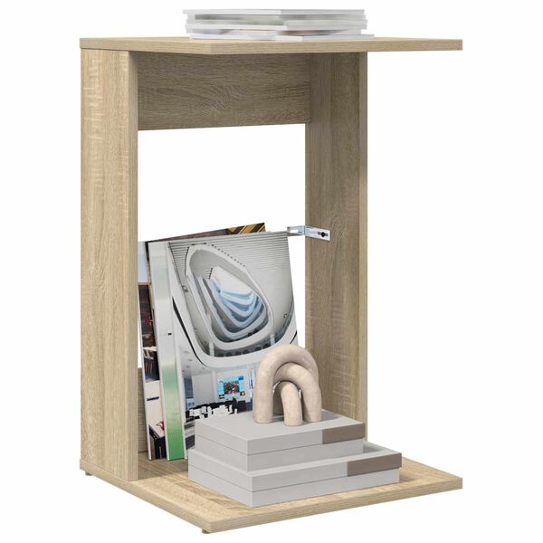 vidaXL &Scaron;oninis stalas Sonoma ąžuolas 40 x 38 x 62,5 cm