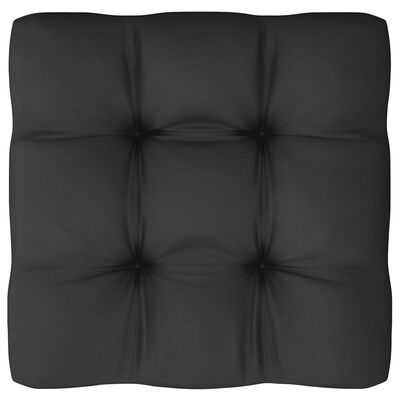 vidaXL Sodo komplektas su pagalvėmis, 7 dalių, pilkas, pušies masyvas