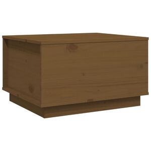 vidaXL Kavos staliukas, medaus rudas, 60x50x35cm, pu&scaron;ies masyvas