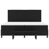 vidaXL Kiemas lova su čiužiniu Juoda 200 x 200 cm audinys