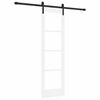 vidaXL Slankios durys ORKDAL Balta ir juoda 61 x 198,5 cm