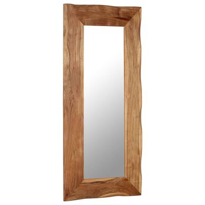 vidaXL Kosmetinis veidrodis, 50x110cm, akacijos medienos masyvas