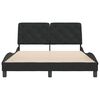 vidaXL Lovos rėmas be čiužinio, juodos spalvos, 120x200cm, aksomas