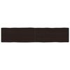 vidaXL Stalvir&scaron;is, tamsiai ruda, 180x40x(2-6) cm, medienos masyvas