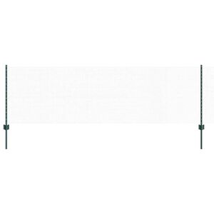 vidaXL Hexagonal Fence with Post 100 x 0,8 m PVC dengtas plienas Žalia
