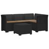 vidaXL 4 Vietų Sodo Sofa su Pagalvėlėmis Ratanų Imitacija PP Antracito