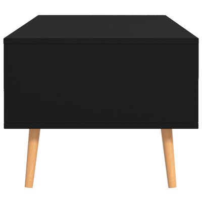 vidaXL Kavos staliukas, juodas, 100x49,5x43cm, apdirbta mediena