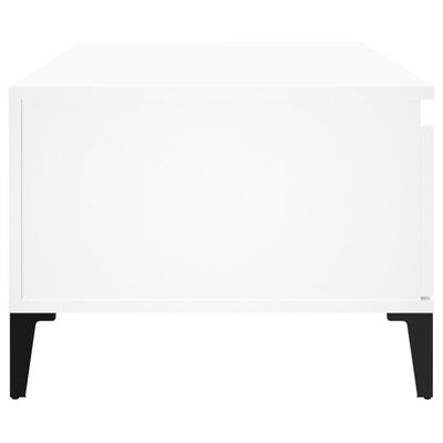 vidaXL Kavos staliukas, baltos spalvos, 90x50x36,5cm, apdirbta mediena