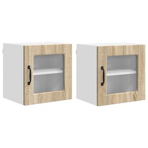 vidaXL Indaplovės plok&scaron;tė 2 pcs Sonoma ąžuolas 40 x 31 x 40 cm