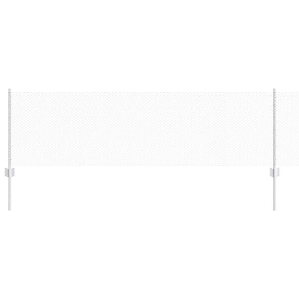 vidaXL Tvora su stulpais Sidabro 0,6 x 10 m Plienas