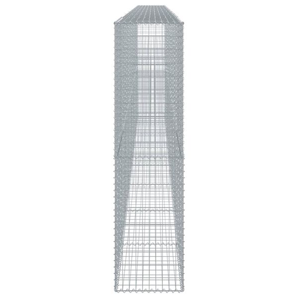 vidaXL Gabiono krepšys su dangčiu, 800x50x200cm, galvanizuota geležis