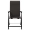 vidaXL Sulankstomos sodo kėdės, 4vnt., juodos kavos, poliratanas
