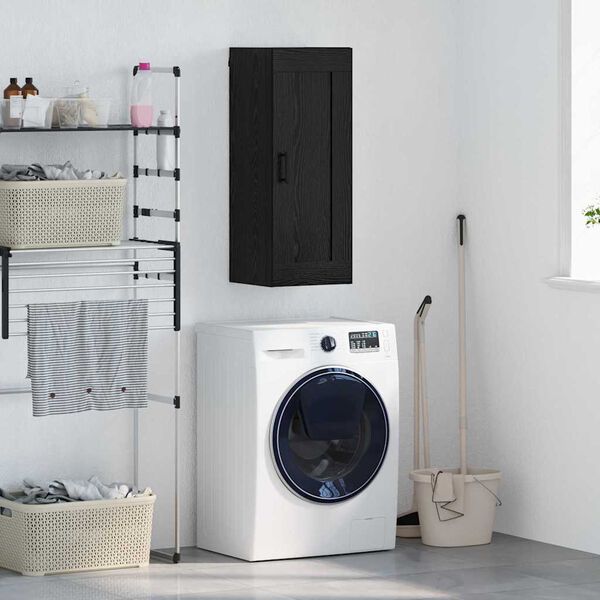 vidaXL Pakabinama spintelė Juodas ąžuolas 34,5 x 34 x 90 cm