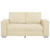 vidaXL Sofa Kreminė 160 x 78 x 84 cm audinys