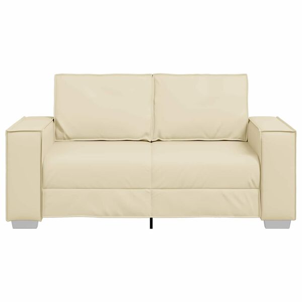 vidaXL Sofa Kreminė 160 x 78 x 84 cm audinys