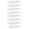 vidaXL Knygų lentynos plok&scaron;tės, 8vnt., baltos, 40x30x1,5cm, MDP